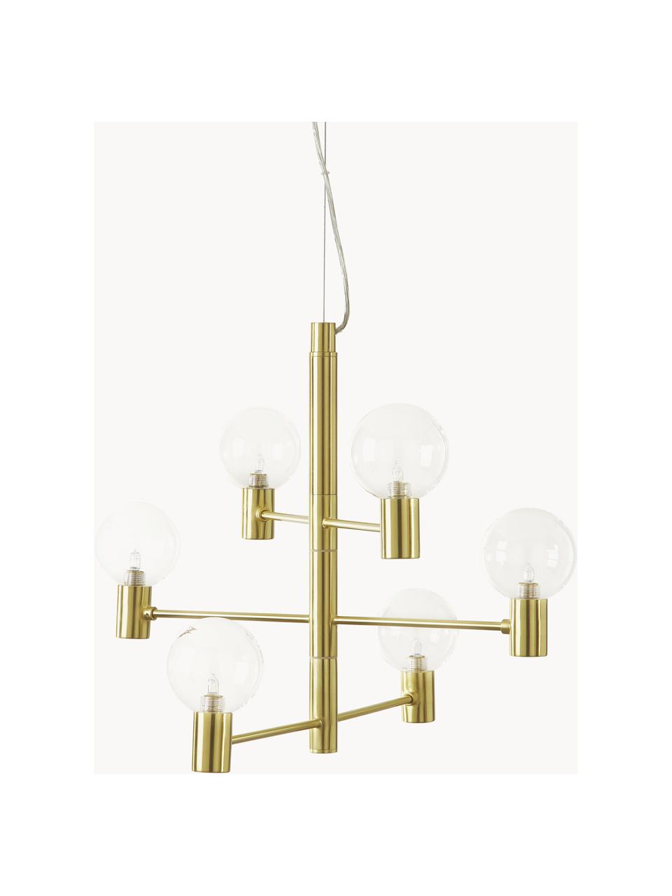 Grande suspension moderne Unique, Couleur dorée, Ø 60 x haut. 54 cm