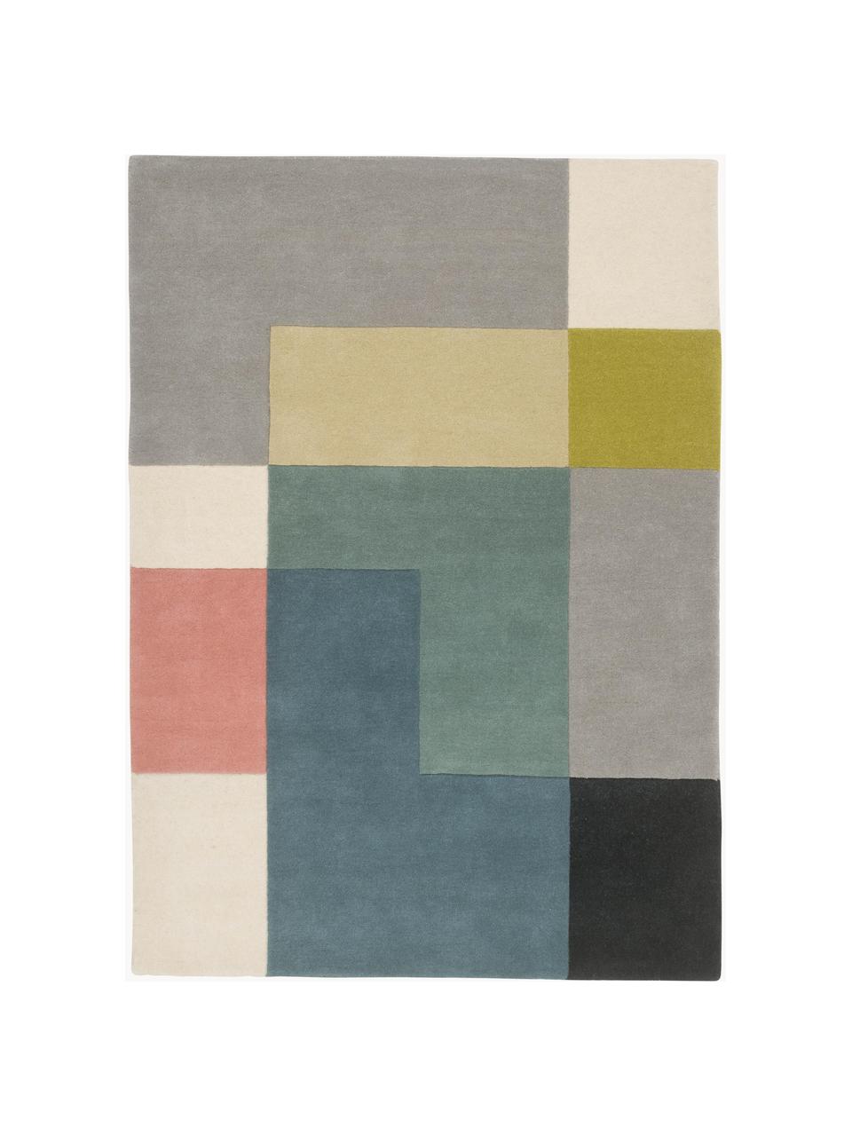 Tapis design laine multicolore Tetris, 100 % laine

Les tapis en laine peuvent perdre des fibres lors des premières semaines et des peluches peuvent se former, ce phénomène est naturel et diminue à mesure de votre usage et du temps, Multicolore, larg. 170 x long. 240 cm (taille M)