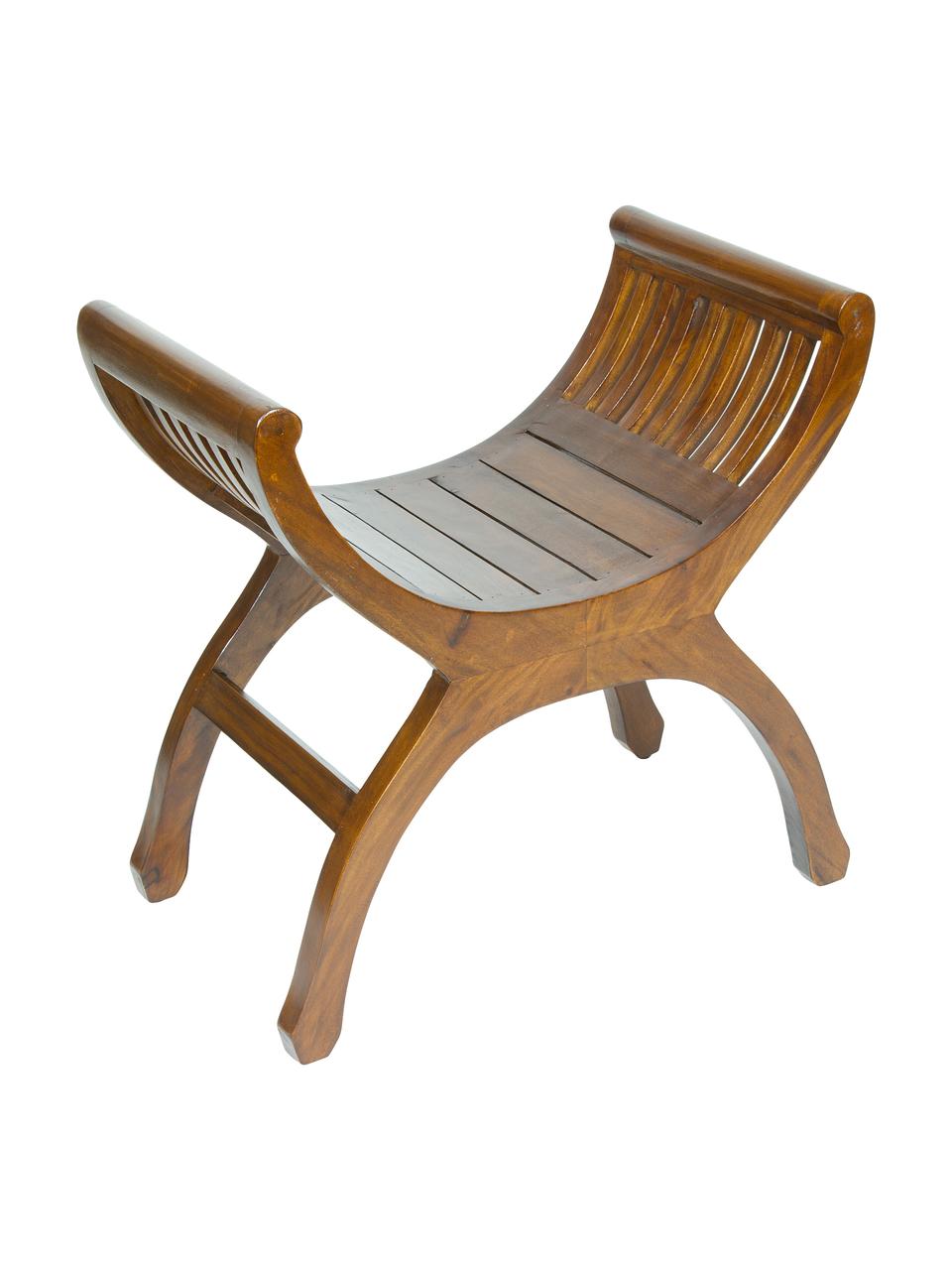 Tabouret avec accoudoirs Charleston, Brun foncé