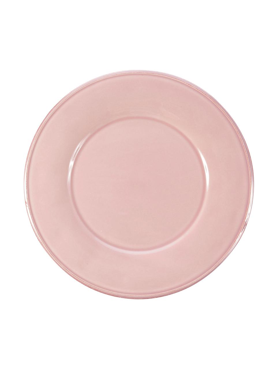 Assiette plate en rose Constance, 2 pièces, Céramique, Rose, Ø 29 cm