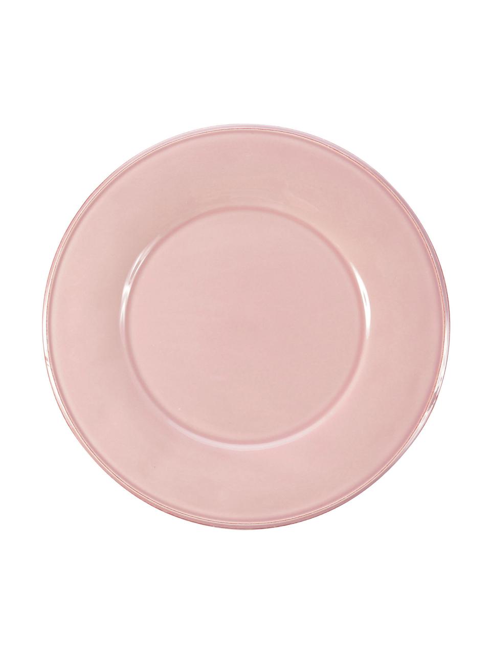 Platos llanos Constance, 2 uds., estilo rústico, Gres, Rosa, Ø 29 cm