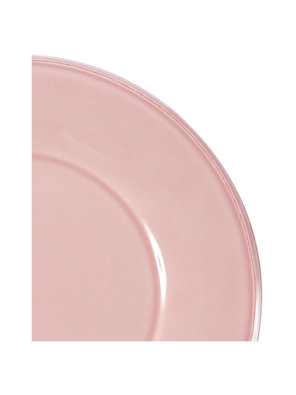 Assiette plate en rose Constance, 2 pièces, Céramique, Rose, Ø 29 cm