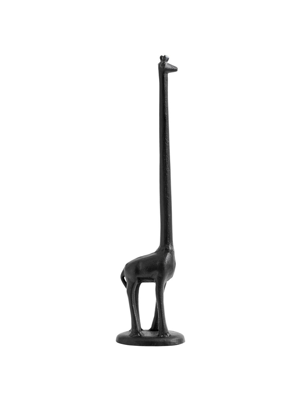 Porte essuie tout de cuisine Wild Life, Métal, laqué, Noir, larg. 11 x haut. 46 cm