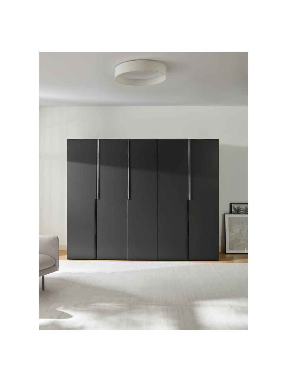 Armoire modulaire à portes battantes Leon, larg. 250 cm, plusieurs variantes, Noir, Basic Interior, larg. 250 x haut. 200 cm