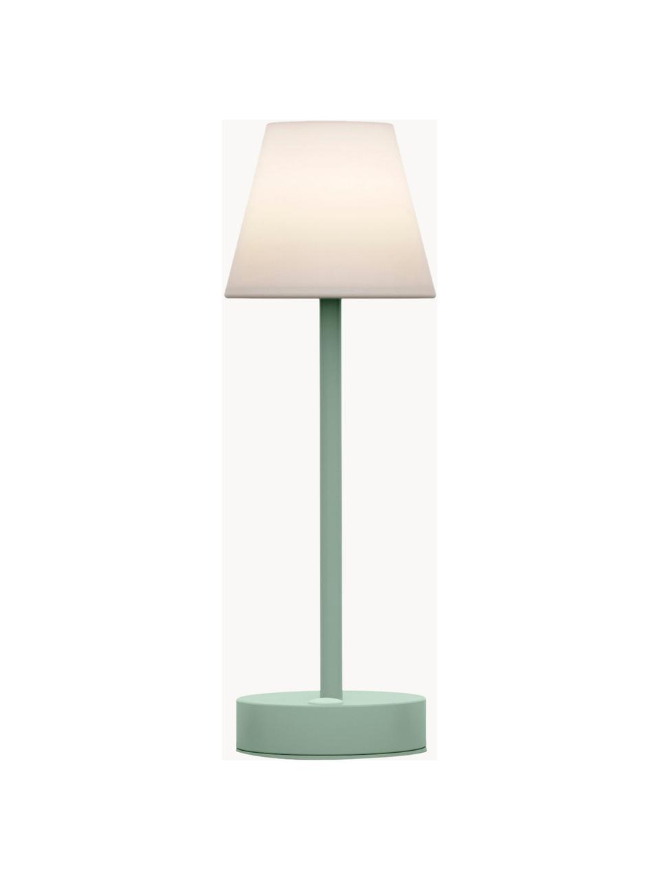 Prenosná stmievateľná stolová LED lampa do exteriéru Lola, Biela, mätová, Ø 11 x V 32 cm