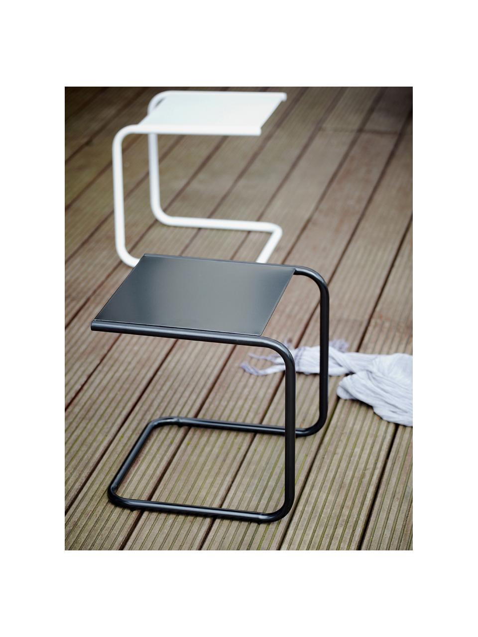 Table d'appoint de jardin Club, Blanc, larg. 40 x prof. 40 cm