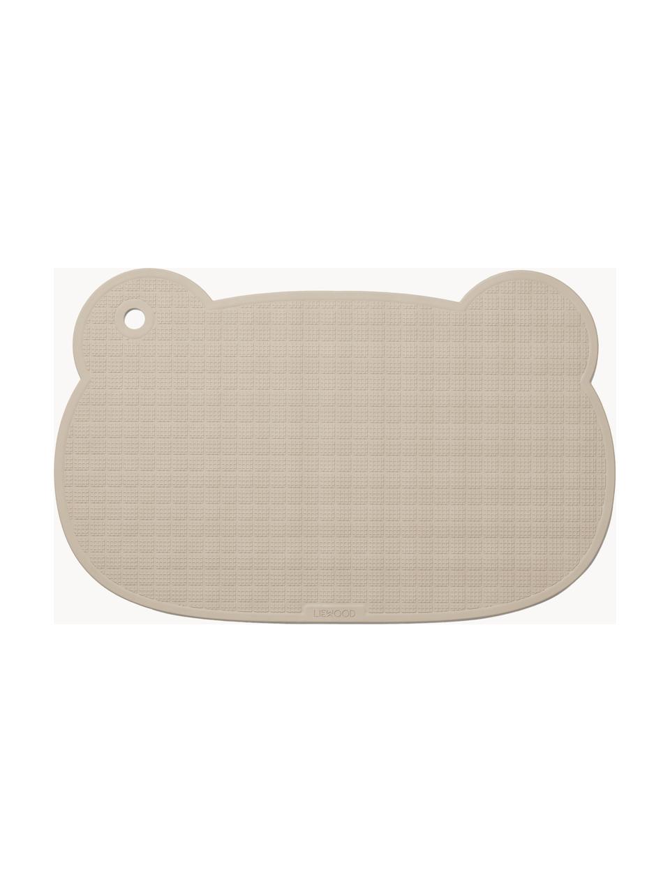 Antislip siliconen badmat Sailor voor douche of bad, Natuurlijk rubber, Lichtbeige, B 35 x L 55 cm