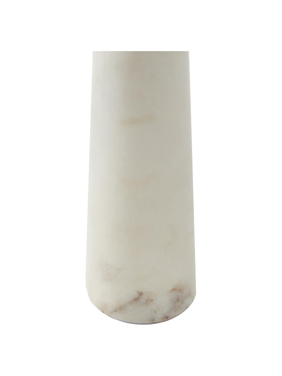 Décapsuleur marbre Bluma, Blanc, marbré, couleur argentée, larg. 3 x haut. 18 cm