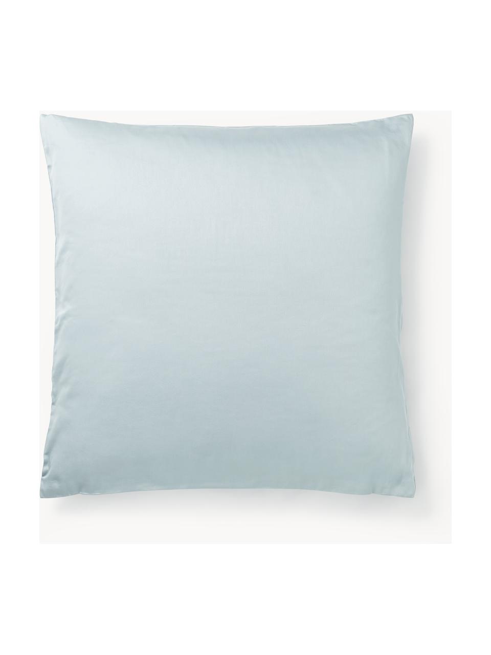 Baumwollsatin-Kopfkissenbezug Comfort, Webart: Satin Fadendichte 300 TC,, Hellblau, B 40 x L 80 cm