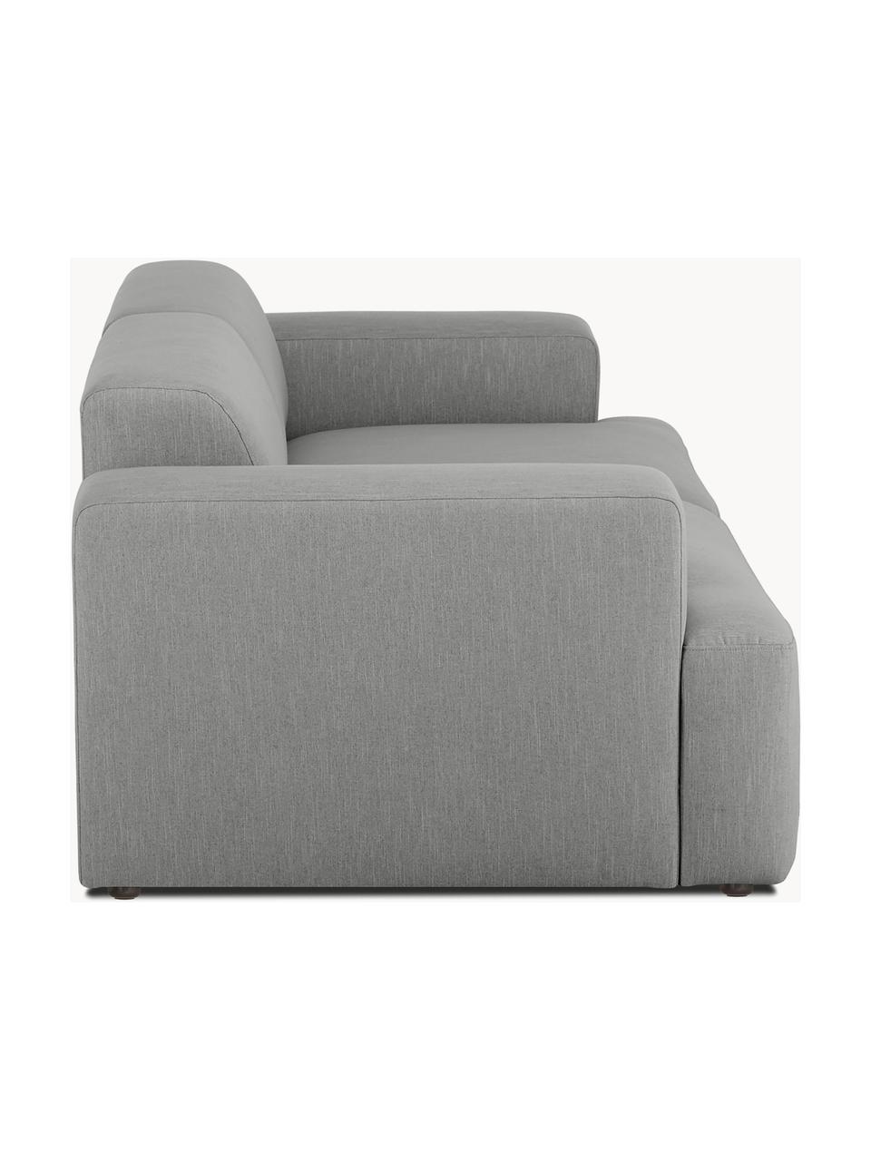 Sofa Melva (3-Sitzer), Bezug: 100% Polyester Der hochwe, Gestell: Massives Kiefernholz, Spa, Füße: Kunststoff Dieses Produkt, Webstoff Grau, B 238 x T 101 cm