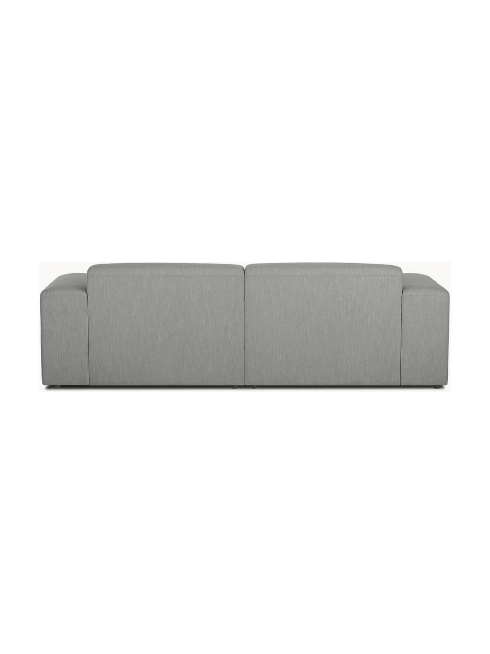 Sofa Melva (3-osobowa), Tapicerka: 100% poliester Dzięki tka, Stelaż: lite drewno sosnowe, cert, Nogi: tworzywo sztuczne, Szara tkanina, S 238 x G 101 cm