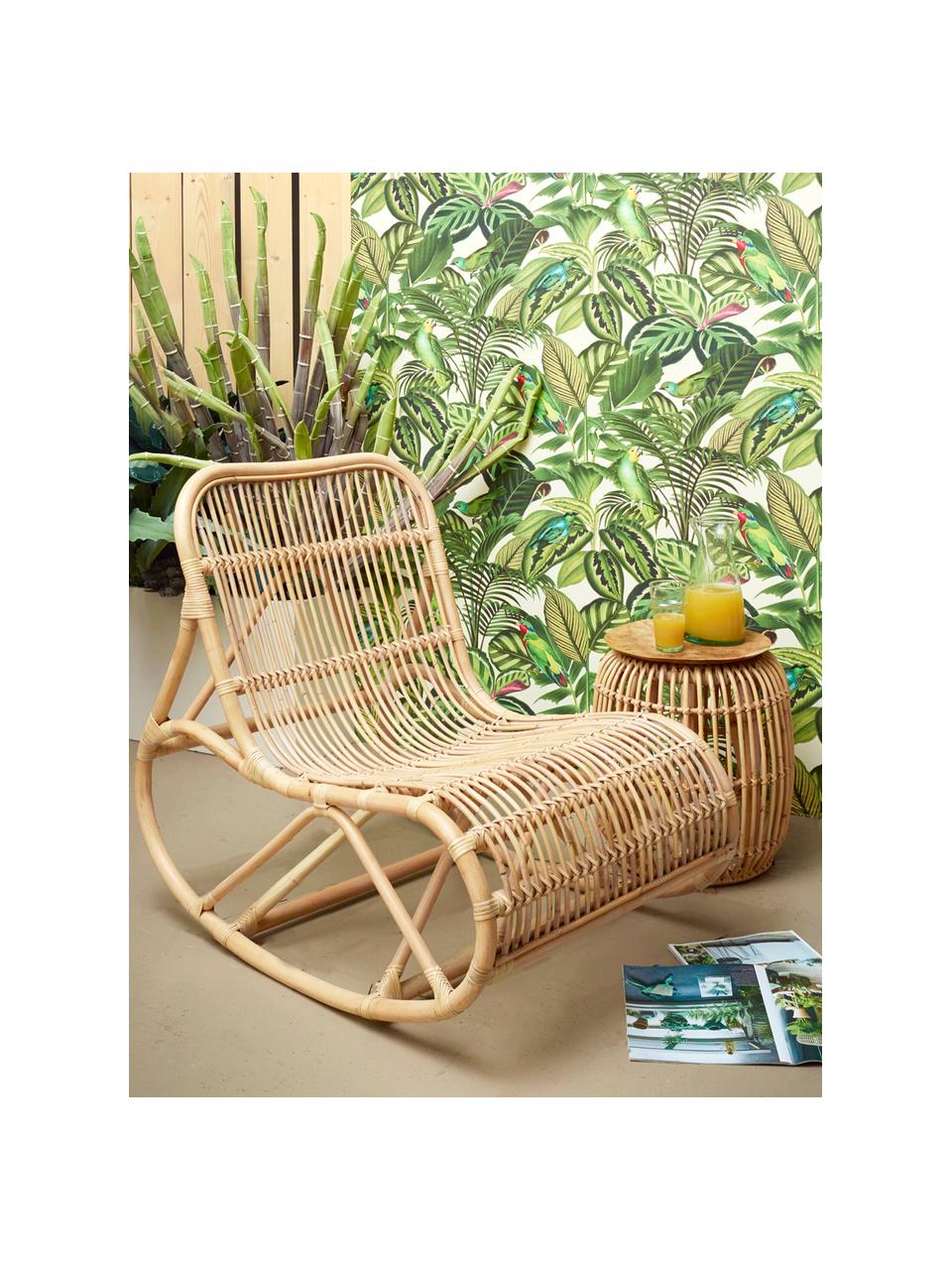 Fotel bujany  z rattanu Kim, Rattan naturalny, Rattan, S 62 x G 90 cm