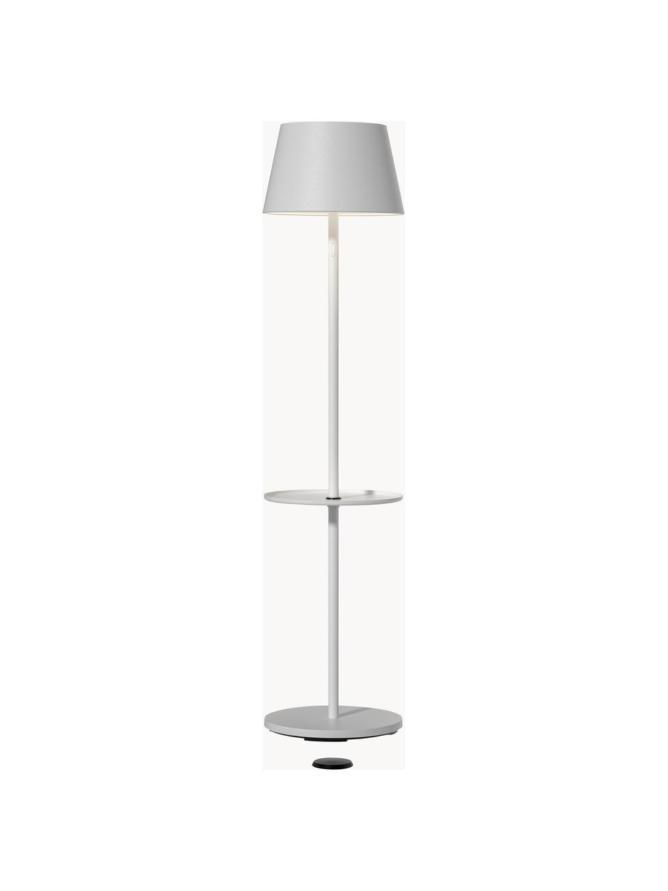Lampada da esterno portatile a LED con luce regolabile Garcon, Lampada: alluminio rivestito, Bianco, Alt. 150 cm