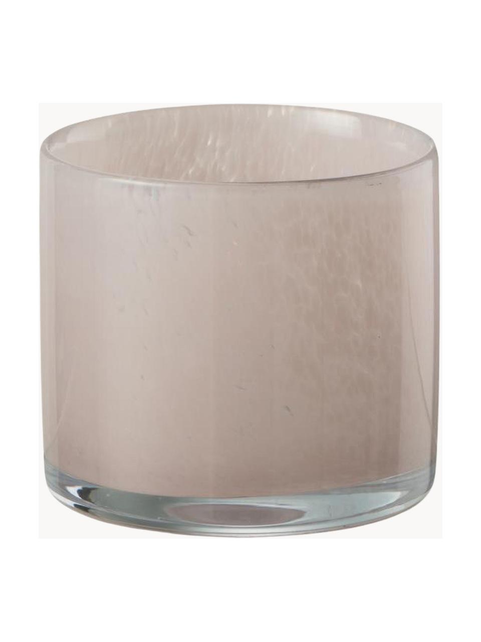 Waxinelichthouder Jade, Glas, Lichtroze, Ø 9 x H 9 cm