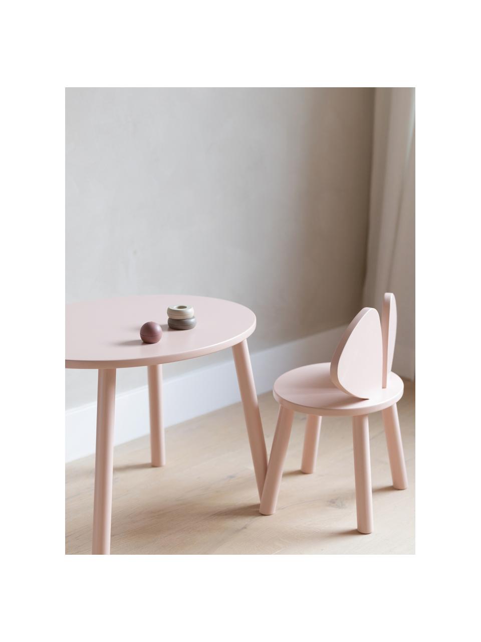 Set de mesa infantil con silla Mouse, 2 pzas., Chapa de madera de abedul pintada

Este producto está hecho de madera de origen sostenible y con certificación FSC®., Rosa claro, Set de diferentes tamaños