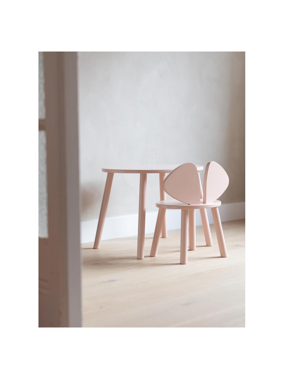 Set de mesa infantil con silla Mouse, 2 pzas., Chapa de madera de abedul pintada

Este producto está hecho de madera de origen sostenible y con certificación FSC®., Rosa claro, Set de diferentes tamaños