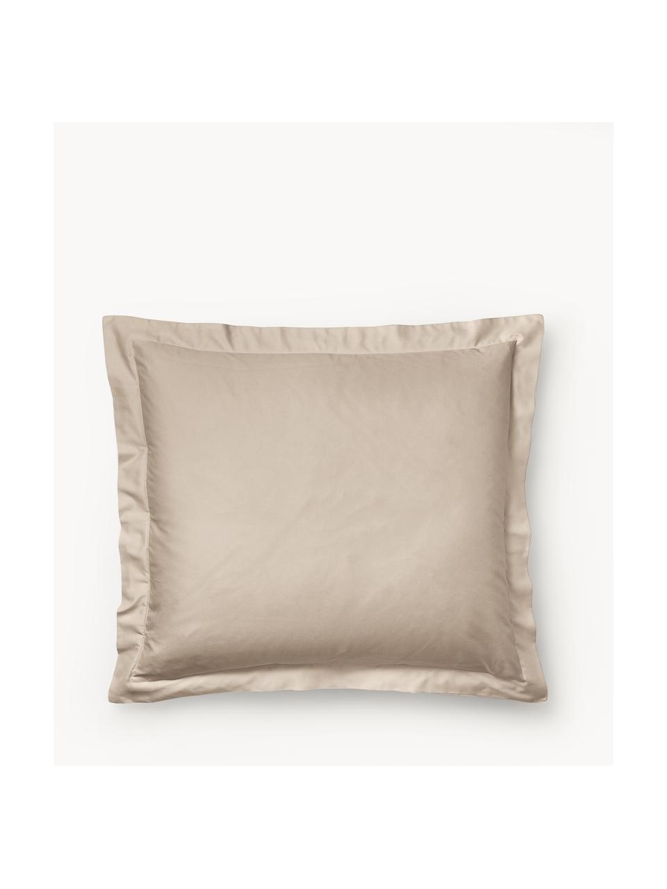 Katoensatijnen kussenhoes Premium, Weeftechniek: satijn Draaddichtheid 400, Beige, B 60 x L 70 cm