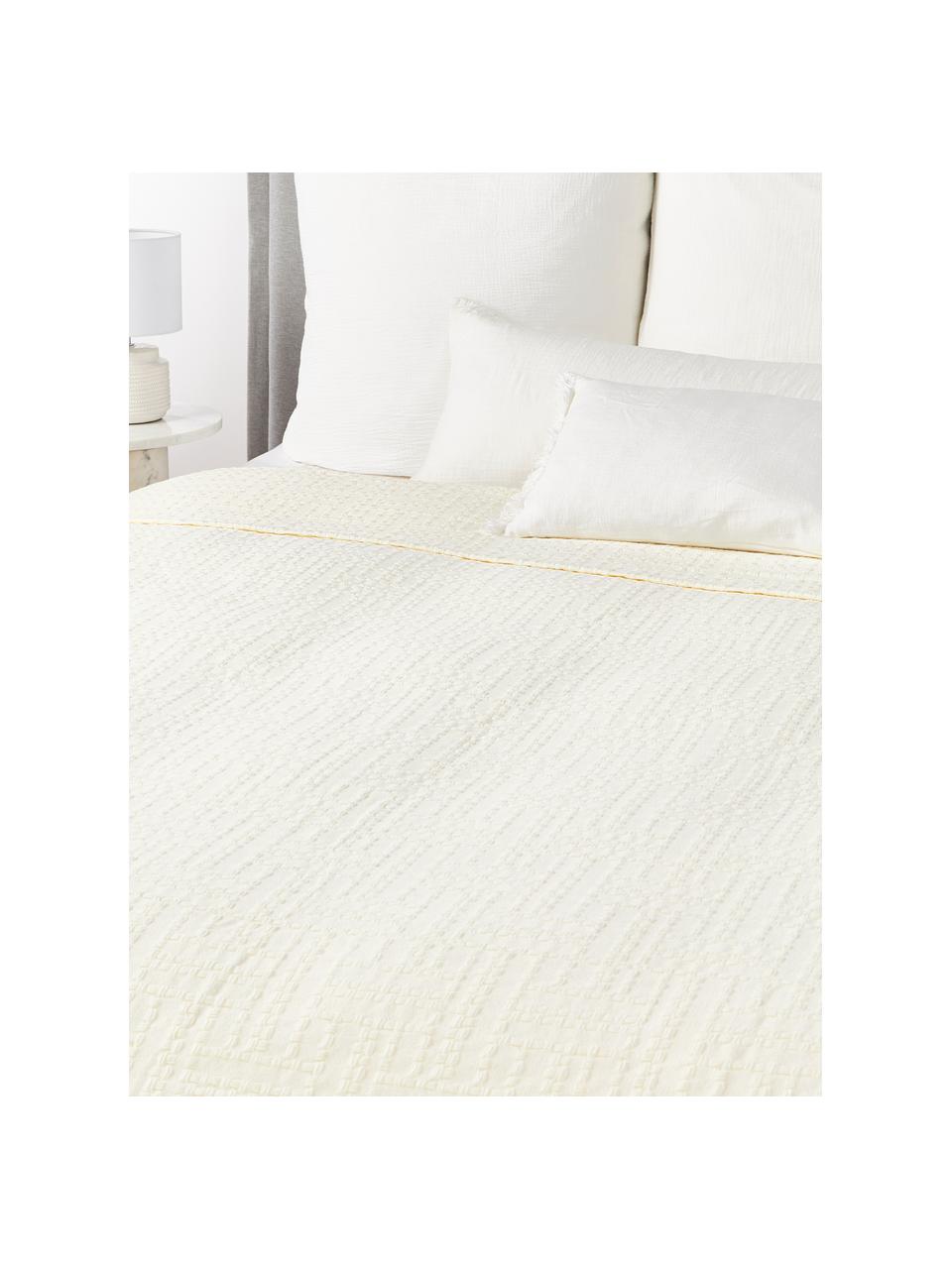 Colcha de algodón Lazlo, 100% algodón

El material utilizado para este producto ha sido probado contra sustancias nocivas y está certificado según el STANDARD 100 por OEKO-TEX®, 5763CIT, CITEVE., Off White, An 230 x L 250 cm (para camas de 180 x 200 cm)