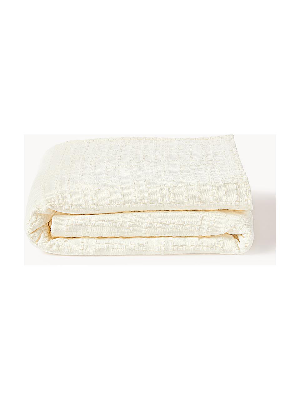 Katoenen bedsprei Lazlo, 100% katoen

Het in dit product gebruikte materiaal is getest op schadelijke stoffen en gecertificeerd volgens STANDARD 100 door OEKO-TEX®, 5763CIT, CITEVE., Gebroken wit, B 230 x L 250 cm  (voor bedden tot 180 x 200 cm)