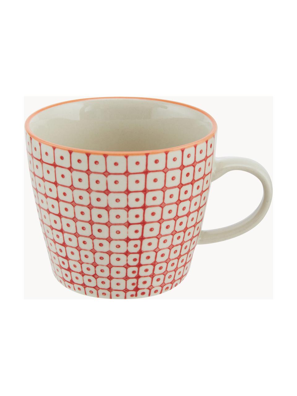 Tasses maison de campagne Carla, 6 élém., Grès cérame, Multicolore, Ø 10 x haut. 8 cm, 300 ml