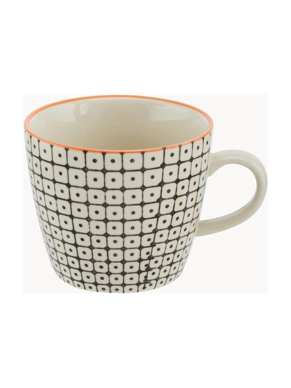 Tasses maison de campagne Carla, 6 élém., Grès cérame, Multicolore, Ø 10 x haut. 8 cm, 300 ml