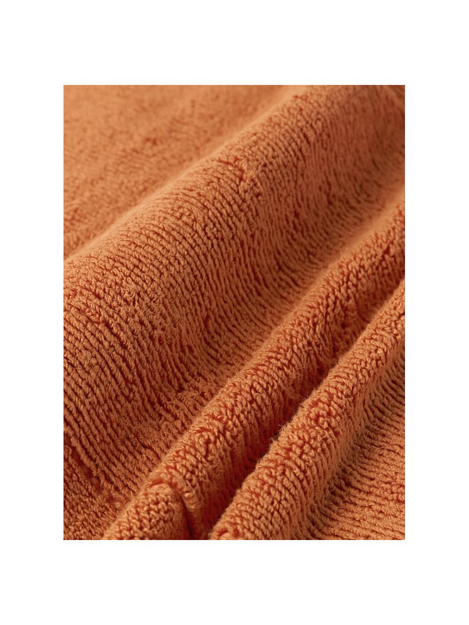 Asciugamano con bordo rigato Luxe, varie misure, 100% cotone
Qualità pesante, 600 g/m²

Il materiale utilizzato in questo prodotto è testato per le sostanze nocive e certificato secondo lo STANDARD 100 by OEKO-TEX®, 8135CIT, CITEVE., Terracotta, Asciugamano per ospiti, Larg. 30 x Lung. 50 cm, 2 pz