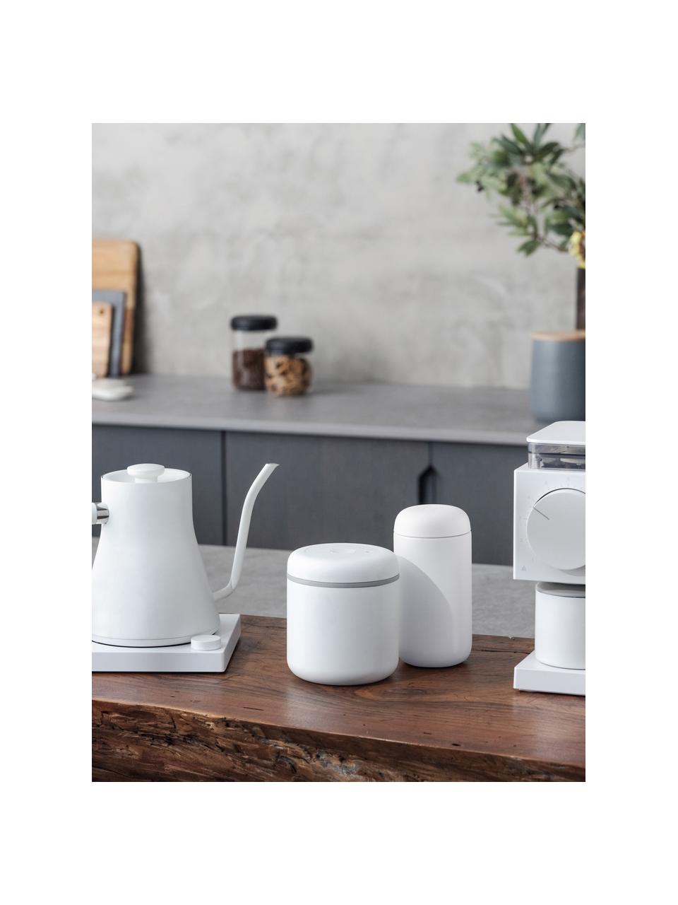 Bote de vacío Atmos, Blanco mate, Ø 11 x Al 17 cm
