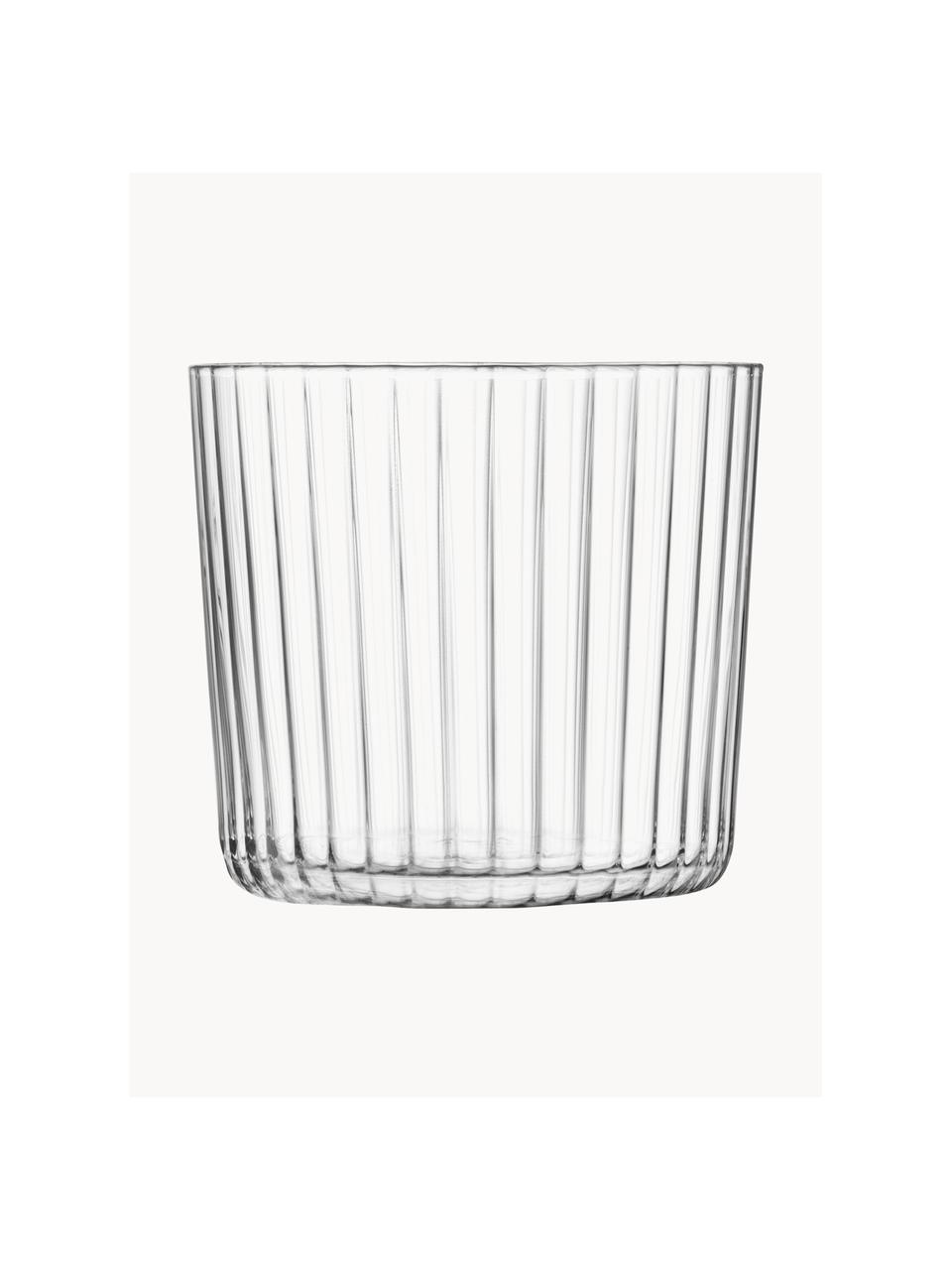 Ručně foukané sklenice Gio, 4 ks, Sklo, Transparentní, Ø 8 cm, V 7 cm, 310 ml