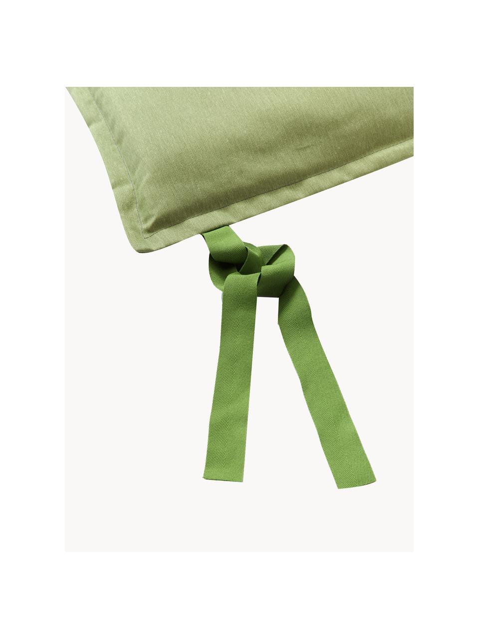 Cuscino per panca in tinta unita Panama, Rivestimento: 50% cotone, 45% poliester, Verde chiaro, Larg. 48 x Lung. 120 cm