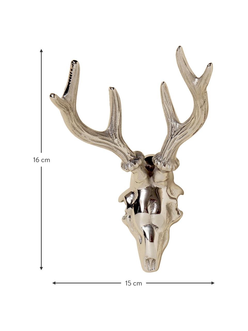 Komplet dekoracji ściennych Rudolf, 2 elem., Aluminium, Odcienie srebrnego, S 15 x W 16 cm