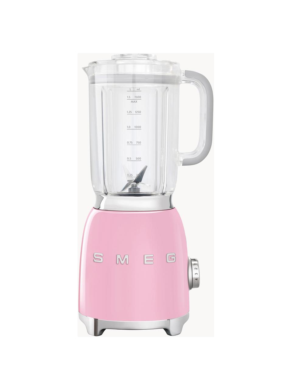 Standmixer 50's Style, Gehäuse: Aluminiumdruckguss, lacki, Rosa, glänzend, B 20 x H 40 cm