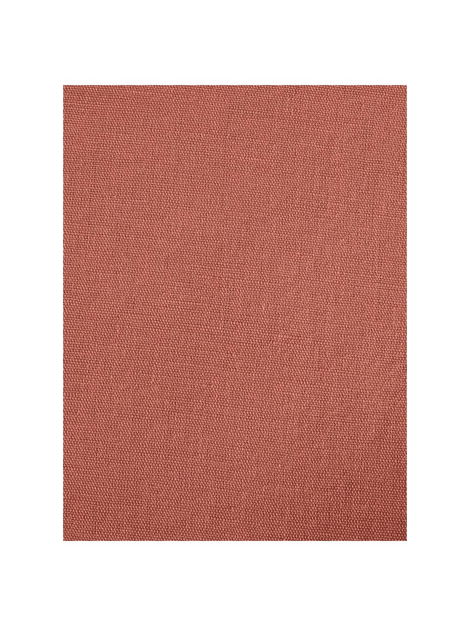 Taies d'oreiller en lin délavé terracotta Nature, 2 pièces, 50 x 70 cm, Composé pour moitié de lin
(52 % lin, 48 % coton) 

Densité 108 fils au pouce carré, qualité standard

Le lin mélangé offre un toucher naturel et un aspect délavé original. Le lin absorbe jusqu'à 35 % d'humidité et échange cette humidité avec l'air ambiant. Il sèche très rapidement et offre un agréable effet rafraîchissant les nuits d'été. Sa résistance élevée au accrocs lui confère robustesse et longévité, Terracotta, larg. 50 x long. 70 cm