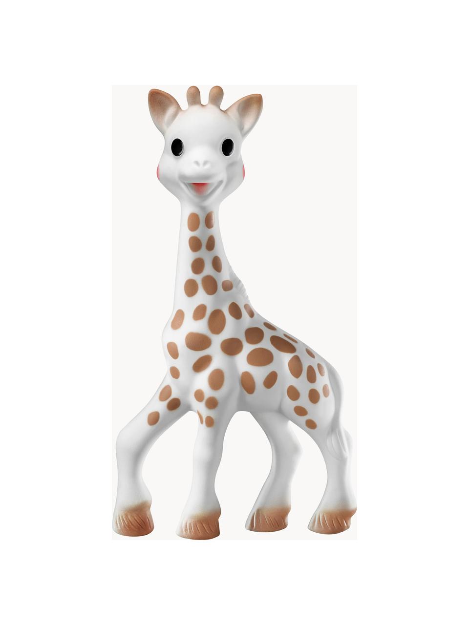 Jueguete con bolsa Sophie la Girafe, 2 pzas., Funda: 100% algodón, Blanco, marrón, Set de diferentes tamaños