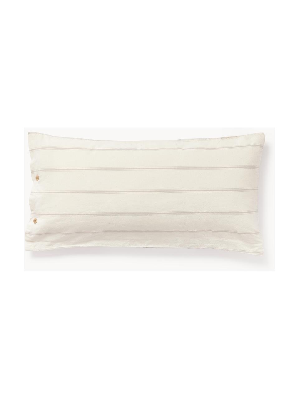 Poszewka na poduszkę z bawełny Caspian, Beżowy, złamana biel, S 40 x L 80 cm