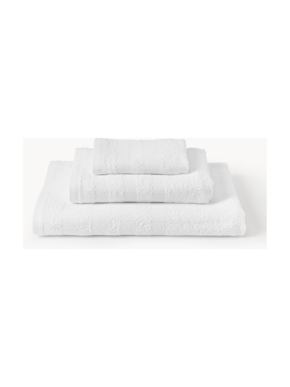 Súprava uterákov Camila, 4 diely, 100 % bavlna
Stredne ťažká gramáž, 400 g/m²

Materiál použitý v tomto výrobku bol testovaný na škodlivé látky a certifikovaný podľa STANDARD 100 by OEKO-TEX®, 3883CIT, CITEVE., Biela, 3-dielna súprava (uterák na ruky pre hostí, uterák na ruky, osuška)