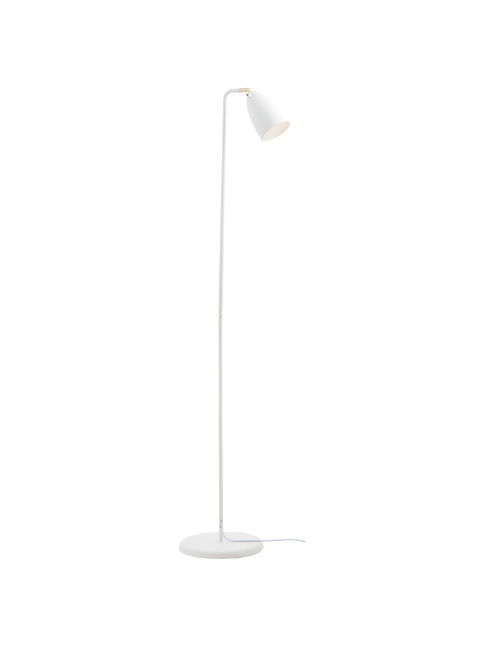 Lámpara de pie LED Nexus 10, regulable, Fijación: metal, latón, Blanco crema, Ø 26 x Al 142 cm