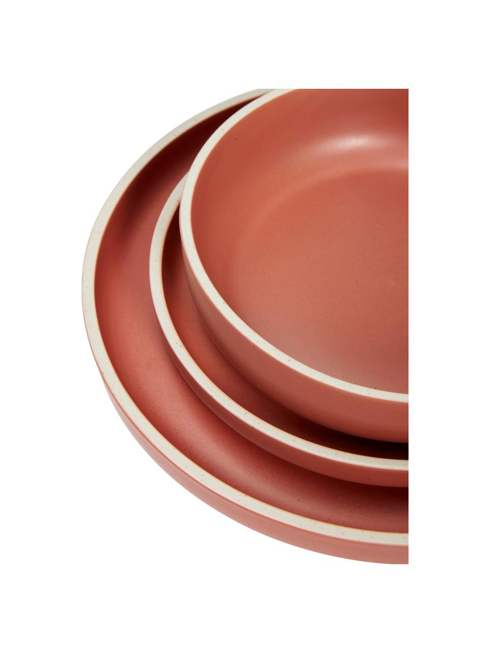 Cuencos artesanales Dawn, 3 uds., Cerámica, Terracota, Set de diferentes tamaños