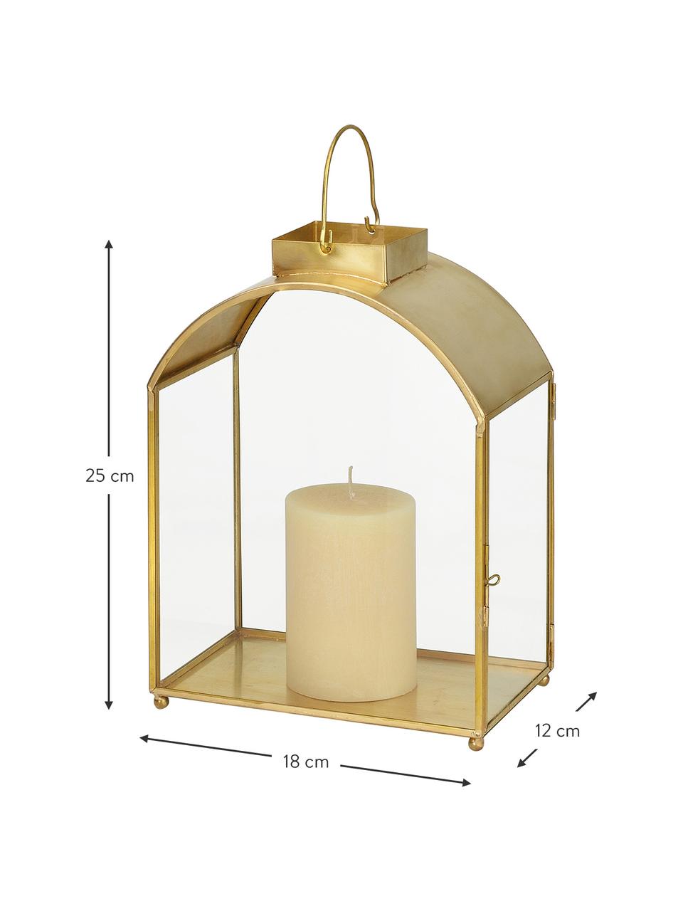 Farolillo Archie, Estructura: metal, Dorado, An 18 x Al 25 cm