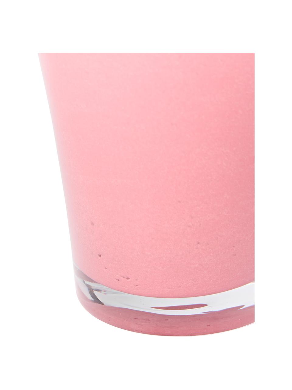 Mundgeblasene Glasvase Inaya, Glas, mundgeblasen, Rosa, Ø 21 x H 25 cm
