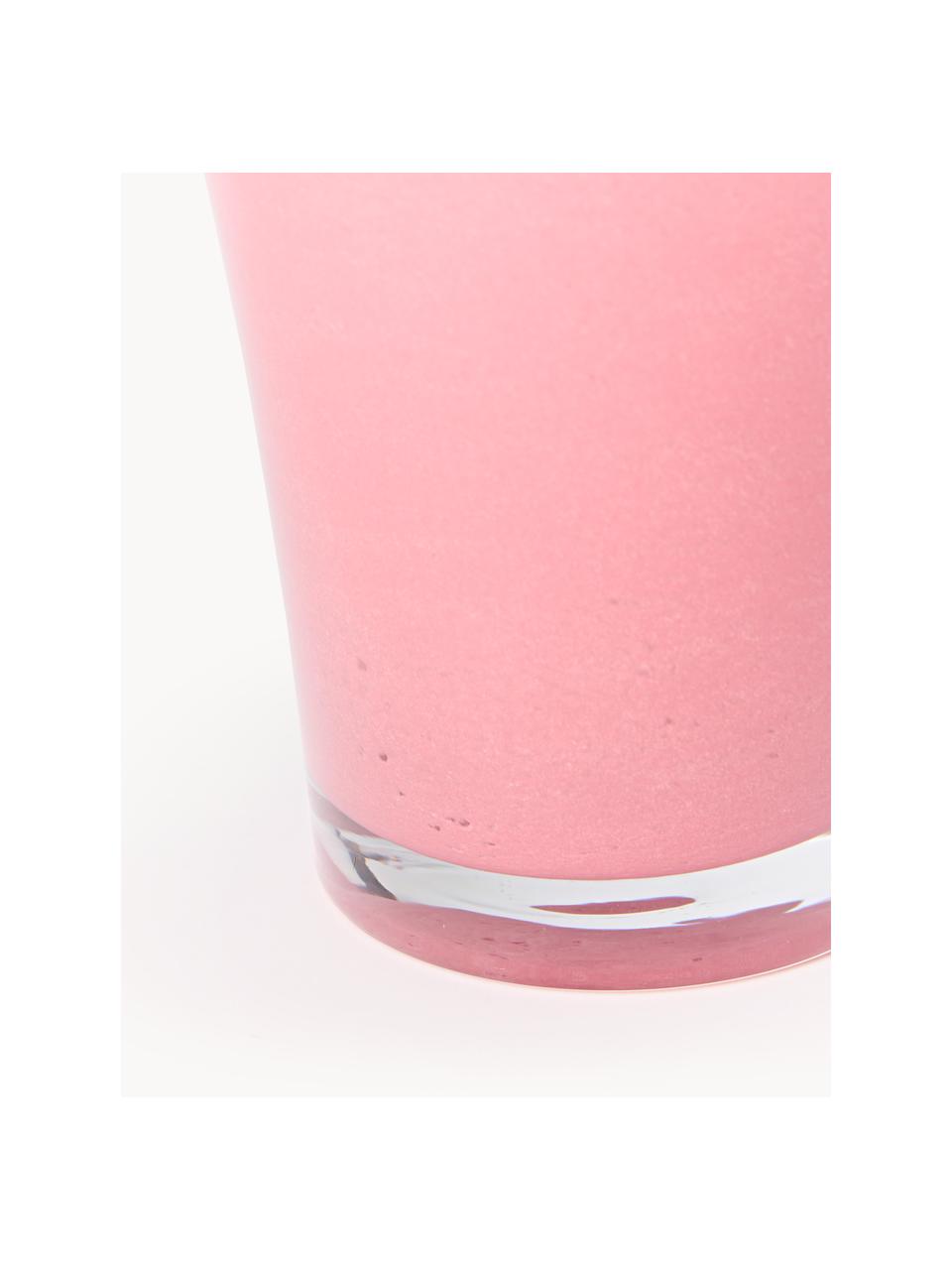 Vaso in vetro soffiato Inaya, alt. 25 cm, Vetro soffiato, Rosa antico, Ø 21 x Alt. 25 cm