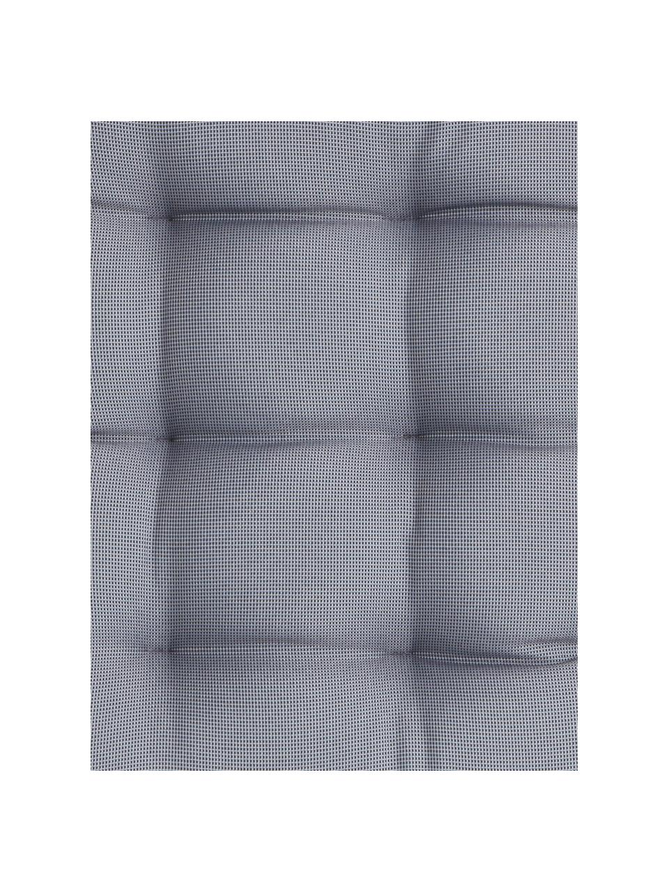 Vankúš na stoličku do exteriéru s dvojfarebným tkaním St. Maxime, Antracitová, čierna, Š 38 x D 38 cm