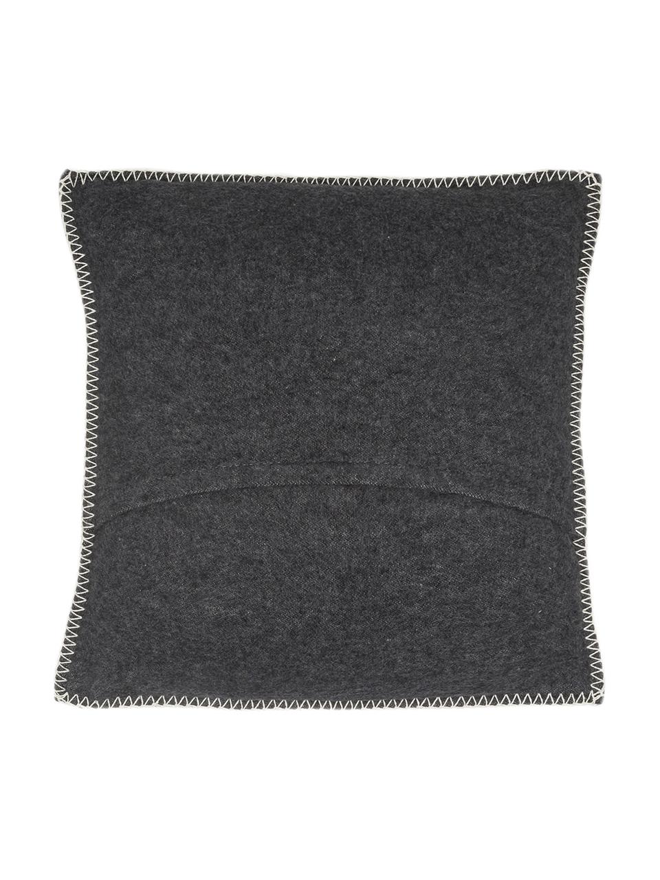 Housse de coussin 50x50 polaire Sylt, Anthracite