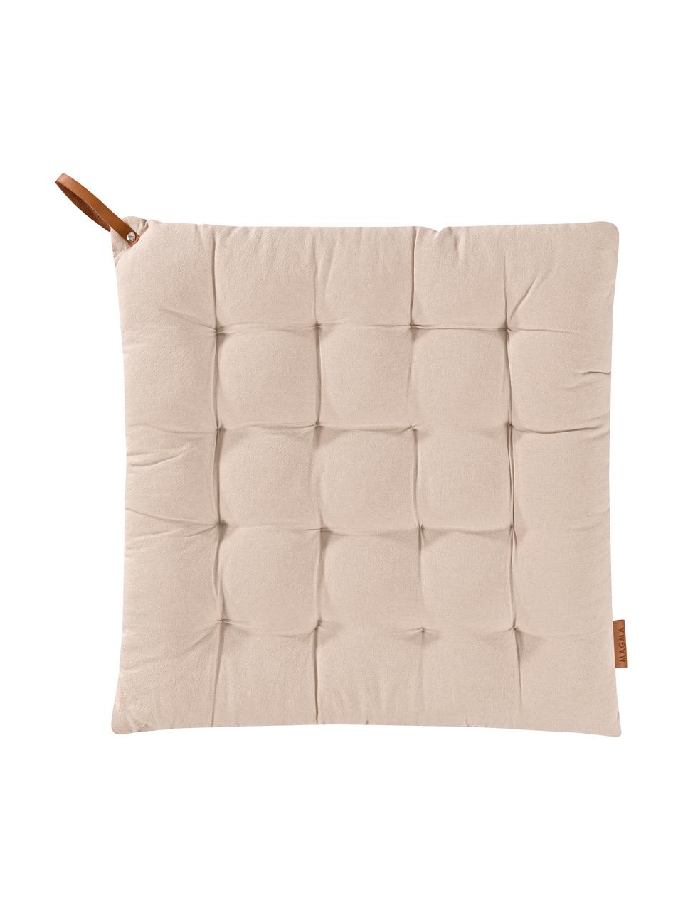 Poduszka na siedzisko Billie, 100% bawełna, Beżowy, S 40 x D 40 cm