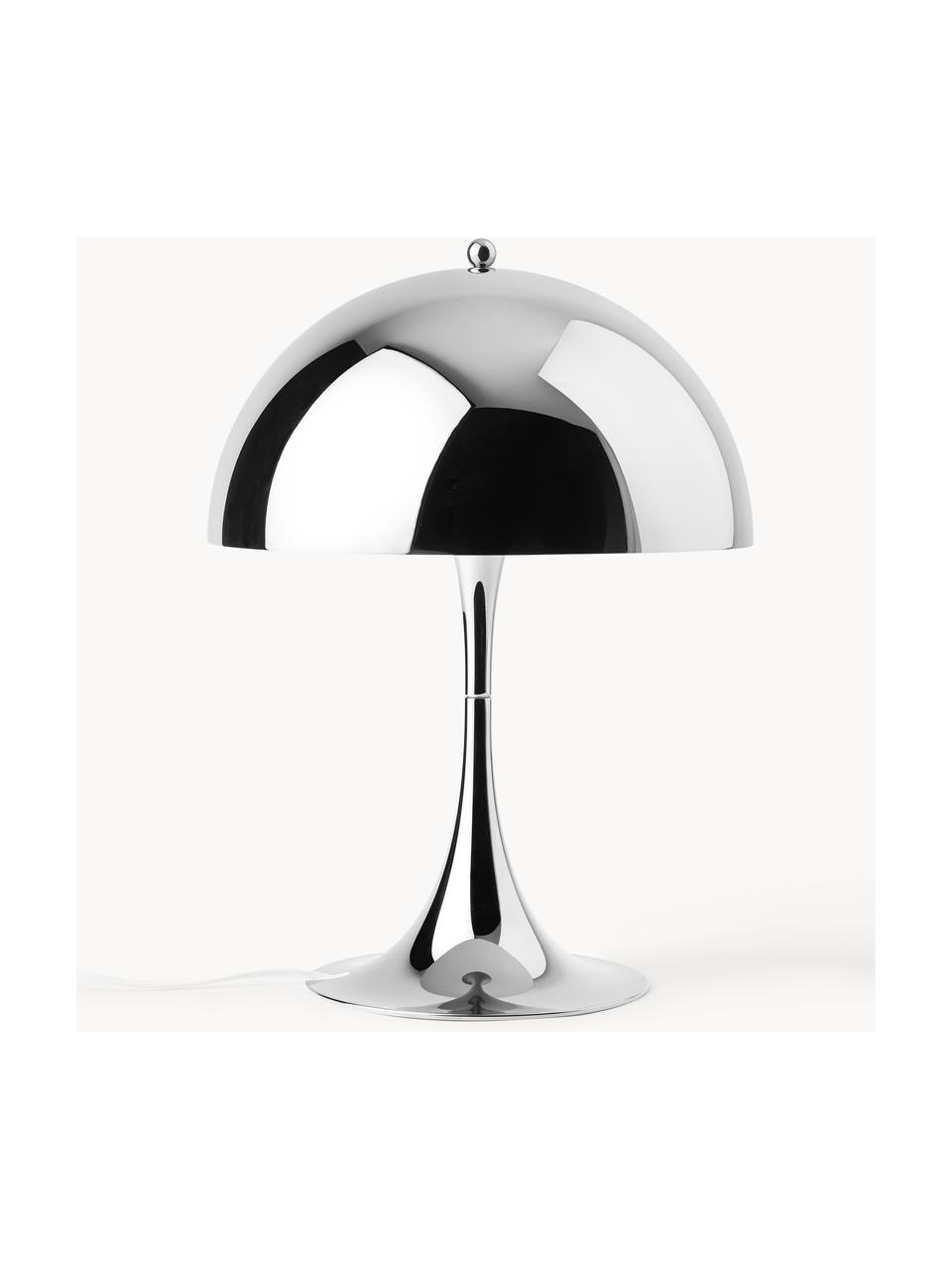 Lampa stołowa LED z funkcją przyciemniania Panthella, W 34 cm, Stelaż: aluminium powlekane, Stal w odcieniach srebrnego, Ø 25 x 34 cm