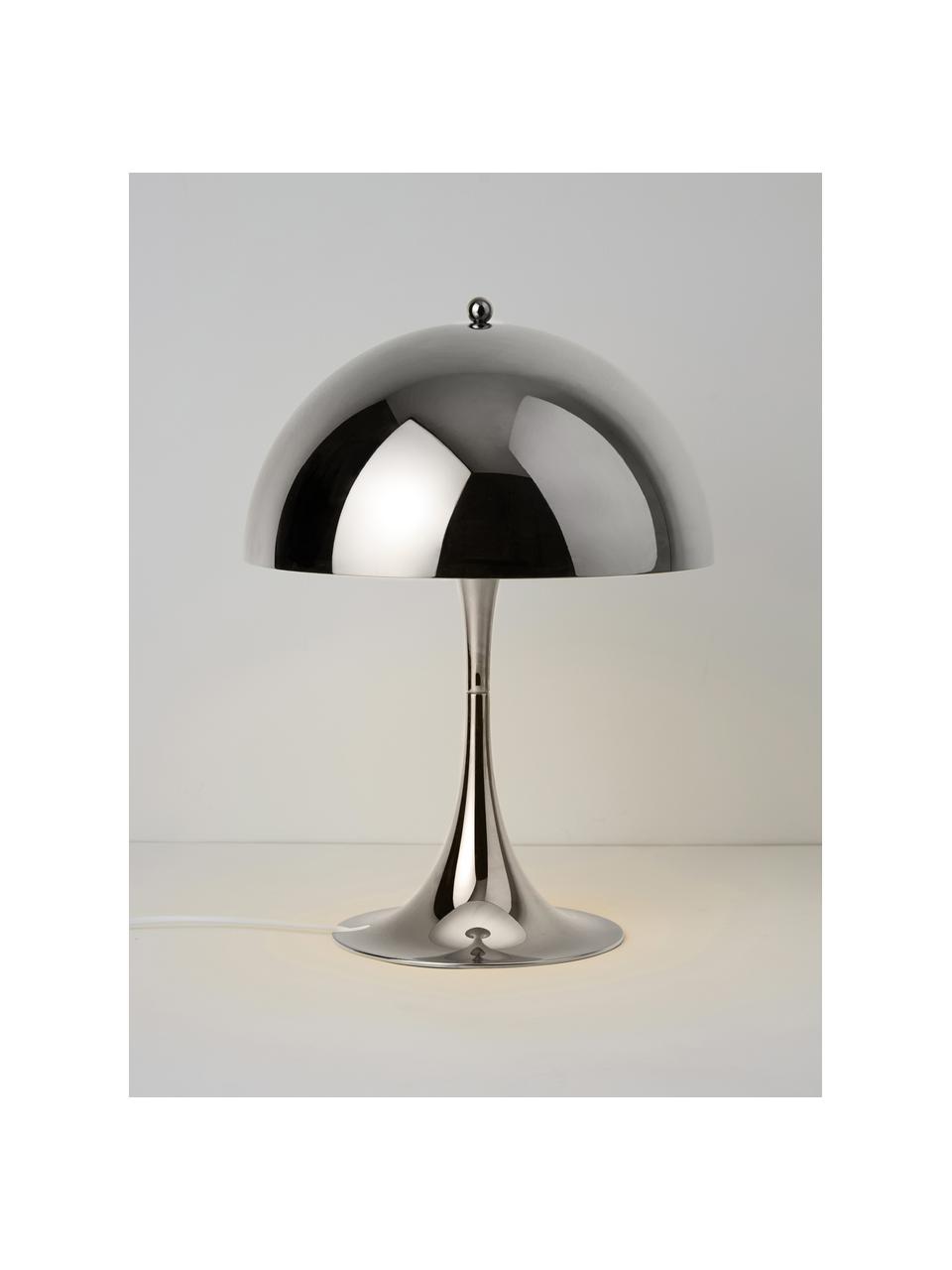 Lampa stołowa LED z funkcją przyciemniania Panthella, W 34 cm, Stelaż: aluminium powlekane, Stal w odcieniach srebrnego, Ø 25 x 34 cm