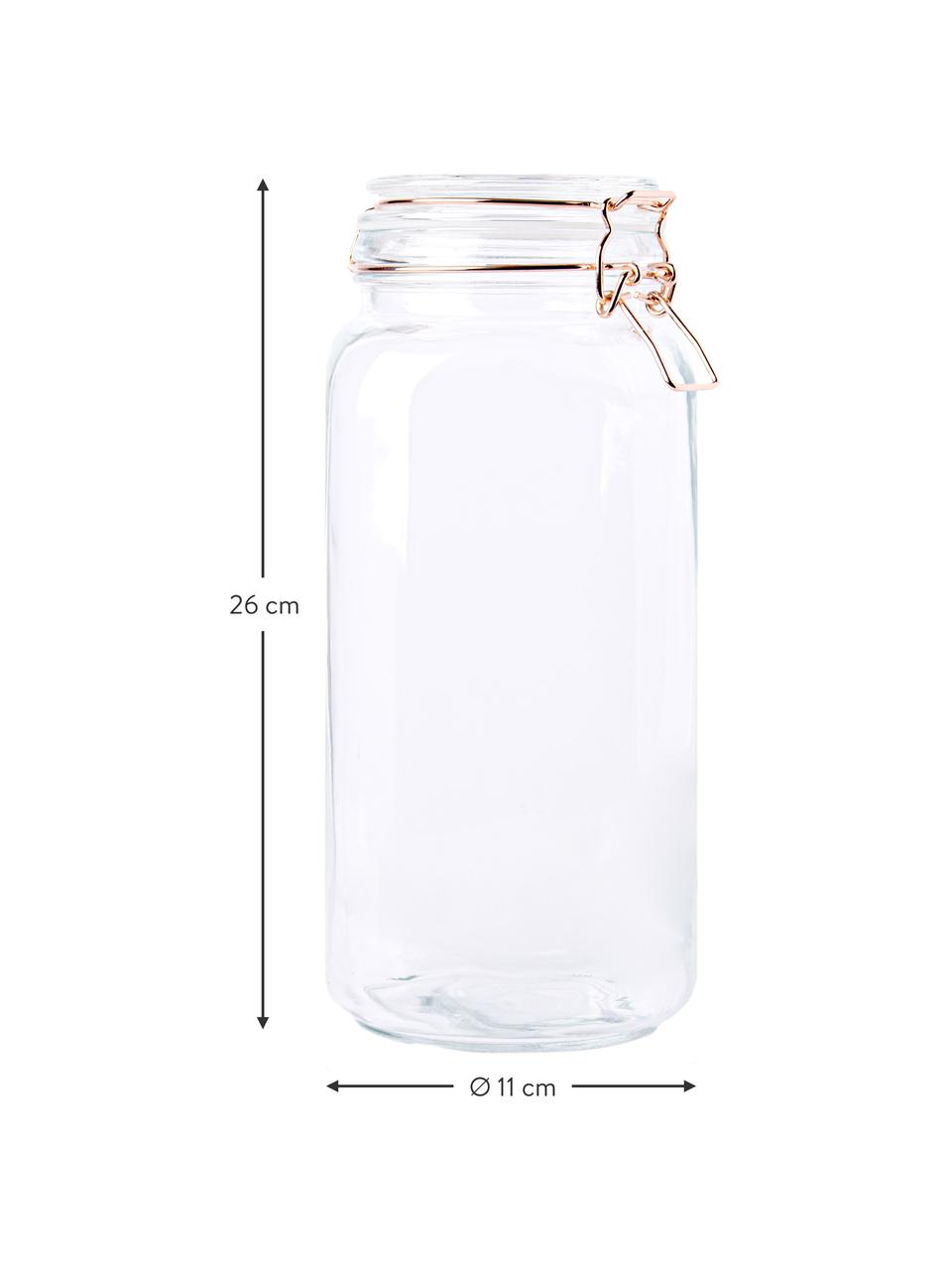 Zavařovací sklenice s patentním uzávěrem Tarro, Transparentní, Ø 11 cm, V 26 cm