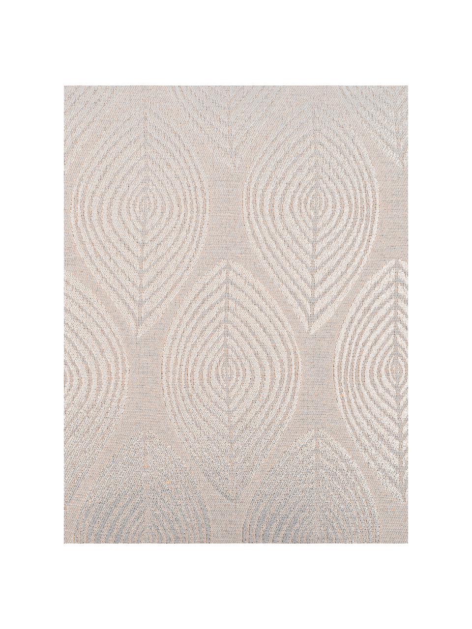 Federa arredo beige con motivo lucido Dulce, 78% poliestere, 22% cotone, Beige, Larg. 40 x Lung. 40 cm