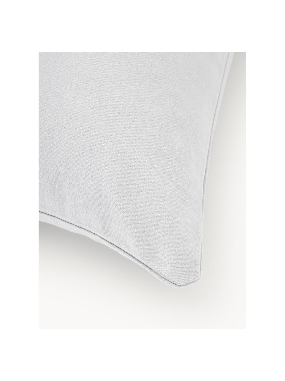 Funda de almohada de franela Biba, Gris claro, An 45 x L 110 cm