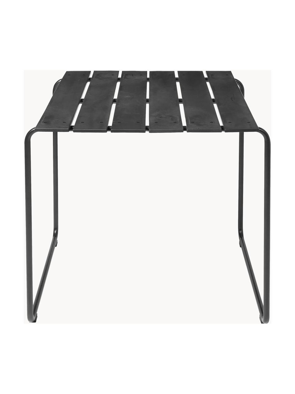 Ručne vyrobený záhradný príručný stolík Ocean, Čierna, Š 79 x V 74 cm