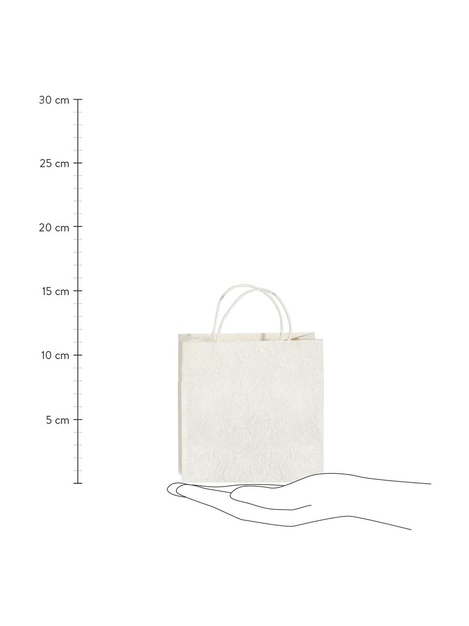Bolsas para regalo Will, 3 uds., Papel, Blanco, crema, An 12 x Al 12 cm